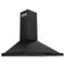 36 In. Convertible Vent Wall Mount Range Hood In Black Stainless Steel