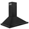36 In. Convertible Vent Wall Mount Range Hood In Black Stainless Steel