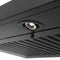 42 In. Convertible Vent Wall Mount Range Hood In Black Stainless Steel With Crown Molding