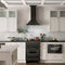 30 In. Crownsound™ Ducted Vent Wall Mount Range Hood In Black Stainless Steel With Built-in Bluetooth Speakers