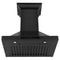 30 In. Crownsound™ Ducted Vent Wall Mount Range Hood In Black Stainless Steel With Built-in Bluetooth Speakers