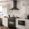 36 In. Crownsound™ Ducted Vent Wall Mount Range Hood In Black Stainless Steel With Built-in Bluetooth Speakers