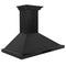 36 In. Crownsound™ Ducted Vent Wall Mount Range Hood In Black Stainless Steel With Built-in Bluetooth Speakers