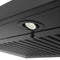 36 In. Crownsound™ Ducted Vent Wall Mount Range Hood In Black Stainless Steel With Built-in Bluetooth Speakers