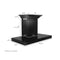 36 In. Convertible Vent Wall Mount Range Hood In Black Stainless Steel With Crown Molding