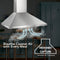 30-Inch Convertible European Style Wall-Mounted Chimney Range Hood, 380 MAX Blower CFM