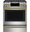Café 30" Smart Slide-in, Front-control, Dual-fuel Range With Warming Drawer