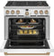 36" Smart Dual-fuel Commercial-style Range With 6 Burners (natural Gas)