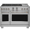 48" Smart Dual-fuel Commercial-style Range With 6 Burners And Griddle (natural Gas)