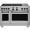 48" Smart Dual-fuel Commercial-style Range With 6 Burners And Griddle (natural Gas)