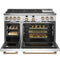 48" Smart Dual-fuel Commercial-style Range With 6 Burners And Griddle (natural Gas)