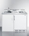 48" Wide All-In-One Kitchenette, No Plumbing Needed