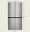 Energy Star® 28.3 Cu. Ft. Smart Quad-door Refrigerator In Platinum Glass With Dual-dispense Autofill Pitcher