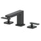 Autograph Edition Crystal Bay Widespread Bath Faucet In Matte Black