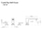 Autograph Edition Crystal Bay Widespread Bath Faucet In Matte Black