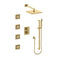 Autograph Edition Crystal Bay Thermostatic Shower System with Body Jets