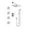 Crystal Bay Thermostatic Shower System with Body Jets