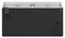 Refrigerator, Two Section, Black Vinyl Back Bar Bottle Cooler, Slide Top Doors