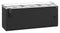Refrigerator, Three Section, Black Vinyl Back Bar Bottle Cooler, Slide Top Doors