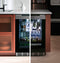 Beverage Center In Platinum Glass