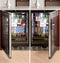 Beverage Center In Platinum Glass