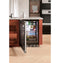 Beverage Center In Platinum Glass