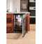 Beverage Center In Platinum Glass