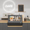 35 in. Self-Service Countertop Display Refrigerator in Black