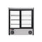 31 in. 4-Tier Commercial Countertop Display Refrigerator in Stainless-Steel