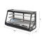 48 in. Countertop Bakery Display Refrigerator in Black, 7 cu. ft