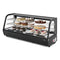 60 in. Countertop Bakery Display Refrigerator in Black, 8 cu. ft