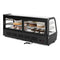 60 in. Countertop Bakery Display Refrigerator in Black, 8 cu. ft