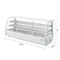 60 in. Countertop Bakery Display Refrigerator in White, 8 cu. ft.