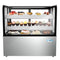 48 in. Refrigerated Bakery Display Case, Stainless Steel Frame, Curved Glass Front, 13 cu. ft