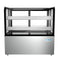 48 in. Refrigerated Bakery Display Case, Stainless Steel Frame, Curved Glass Front, 13 cu. ft