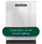 Customfit Energy Star Stainless Interior Smart Dishwasher With Ultra Wash Top Rack And Led Lights, 39 Dba In Platinum Glass