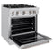 30 In. 4.2 Cu. Ft. Classic Dual Fuel Range With 4 Burner Gas Cooktop And Electric Convection Oven In Stainless Steel