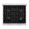 30 In. 4.2 Cu. Ft. Classic Dual Fuel Range With 4 Burner Gas Cooktop And Electric Convection Oven In Stainless Steel