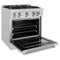 30 In. 4.2 Cu. Ft. Classic Dual Fuel Range With 4 Burner Gas Cooktop And Electric Convection Oven In Stainless Steel
