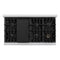 48 In. 6.7 Cu. Ft. Classic Double Oven Dual Fuel Range With 8 Burner Gas Cooktop In Stainless Steel