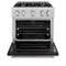 30 In. 4.2 Cu. Ft. Classic Dual Fuel Range With 4 Burner Gas Cooktop And Electric Convection Oven In Stainless Steel With Black Matte Door