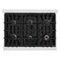 36 In. 5.2 Cu. Ft. Classic Dual Fuel Range With 6 Burner Gas Cooktop And Electric Convection Oven In Satin Stainless Steel With White Matte Door