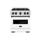 Autograph Edition 30 In. 4.2 Cu. Ft. Classic Dual Fuel Range With 4 Burner Gas Cooktop And Electric Convection Oven In Satin Stainless Steel With White Matte Door And Matte Black Accents