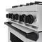 Autograph Edition 30 In. 4.2 Cu. Ft. Classic Dual Fuel Range With 4 Burner Gas Cooktop And Electric Convection Oven In Stainless Steel With Matte Black Accents
