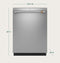 Café Customfit Stainless Interior Dishwasher With Ultra Wash & Dry, 42 Dba