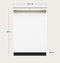 Café Customfit Stainless Interior Smart Dishwasher With Ultra Wash Top Rack And Dual Convection Ultra Dry, Led Lights, 39 Dba