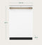 Customfit Energy Star Stainless Interior Smart Dishwasher With Ultra Wash Top Rack And Dual Convection Ultra Dry, Led Lights, 39 Dba
