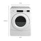 27" Commercial Electric Front-Load Dryer, Non-Vend
