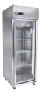 Freezer, Single Section Upright, Full Glass Door with Lock