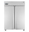Freezer, Two Section Upright, Full Stainless Doors with Lock